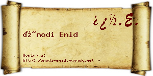 Ónodi Enid névjegykártya